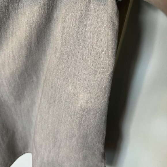 NWT Isabel Étoile Marant Snap Front Ruffled Denim Shirt - Picture 5 of 14